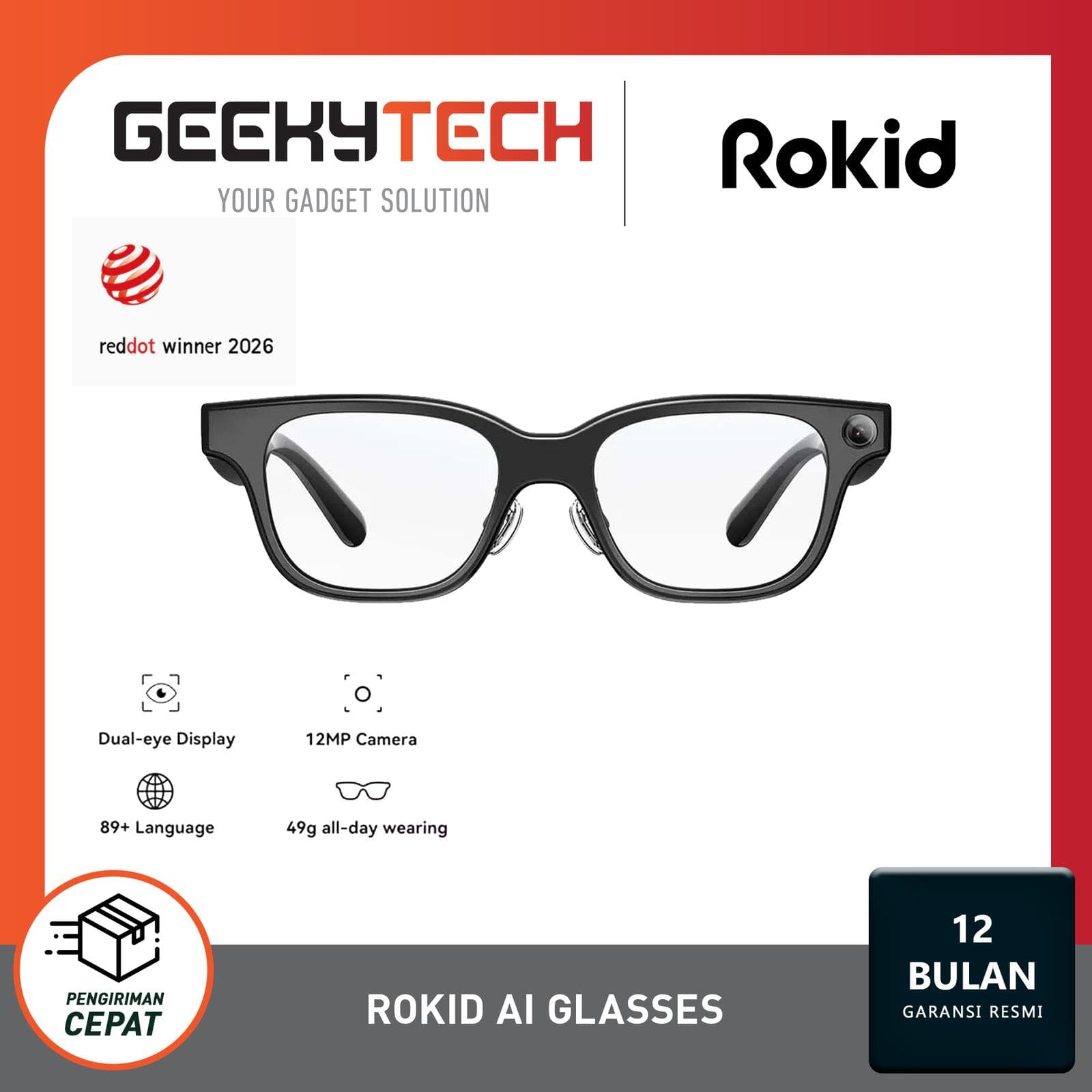 ROKID AI Smart Glasses Black – AI Smart Wearable