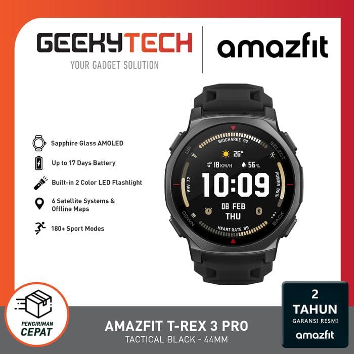 Amazfit T-Rex 3 Pro GPS Sportwatch Jam Tangan Olahraga Original - Garansi Resmi - 44MM