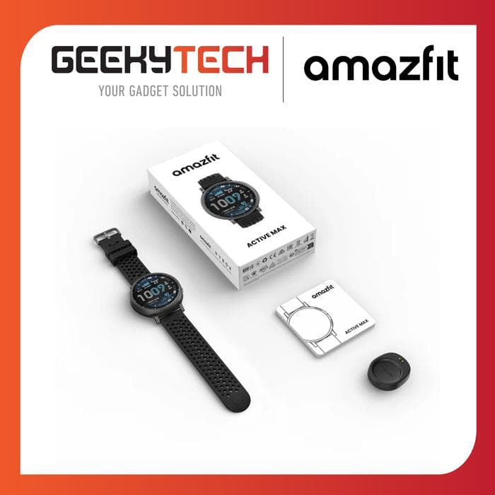 Amazfit Active Max GPS Sportwatch AMOLED Premium Original - Garansi Resmi