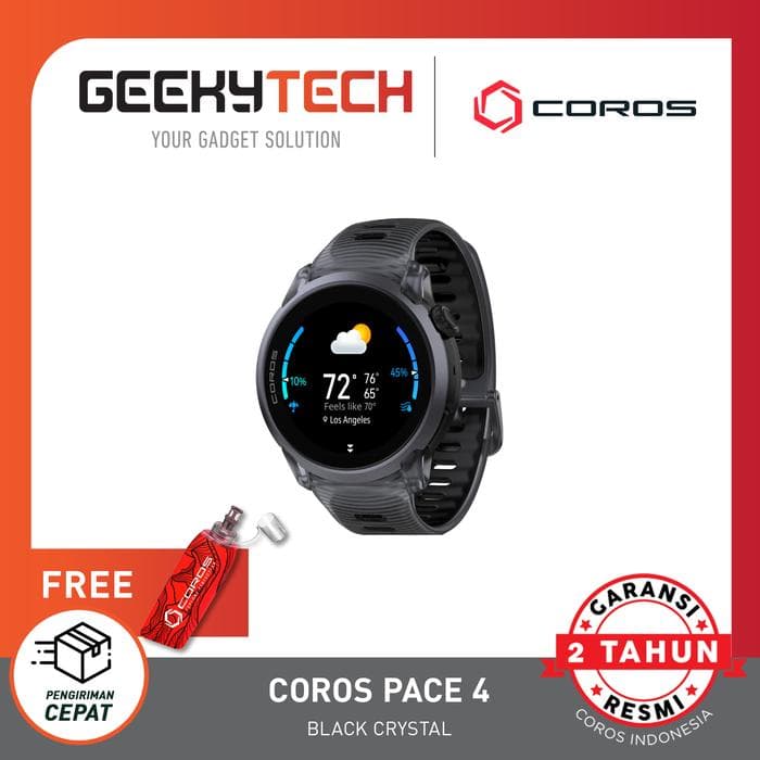 Coros Pace 4 Ultralight AMOLED GPS Smartwatch - Garansi Resmi 2 Tahun