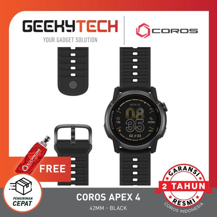 Coros Apex 4 GPS Watch Sportwatch Ultimate Mountain GPS Premium Original - Garansi RESMI 2 Tahun