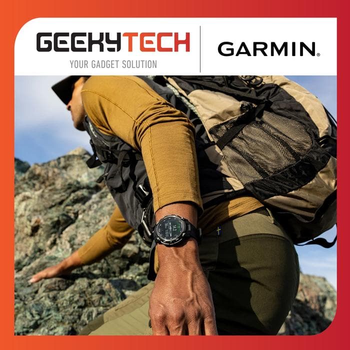 Garmin Instinct Crossover Amoled Tactical Edition Smartwatch - Garansi Resmi TAM 2 Tahun