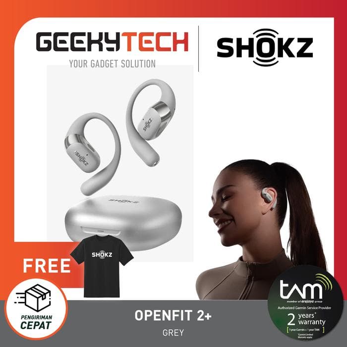 Shokz Openfit 2 Plus - TWS Open Ear - Original Garansi Resmi