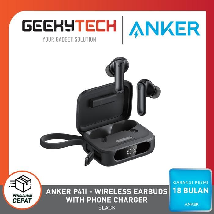 Anker Soundcore TWS P41i Wireless Earbuds with Portable Phone Charger (Built-in) - A3937