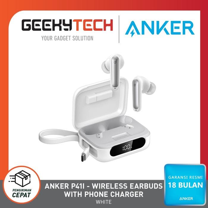 Anker Soundcore TWS P41i Wireless Earbuds with Portable Phone Charger (Built-in) - A3937