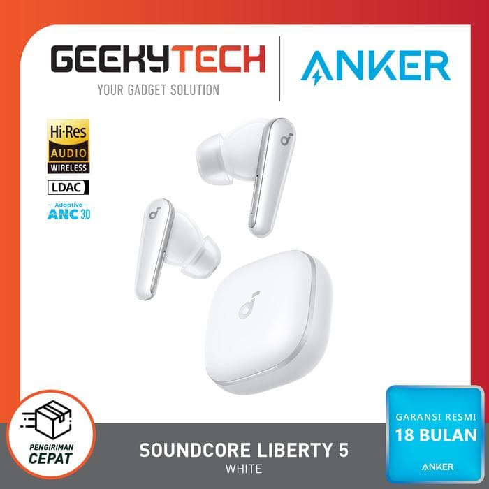 Anker Soundcore Liberty 5 Soundcore / Anker Liberty 5 A3957 HiRes Audio LDAC ANC 30 - Garansi RESMI ANKER