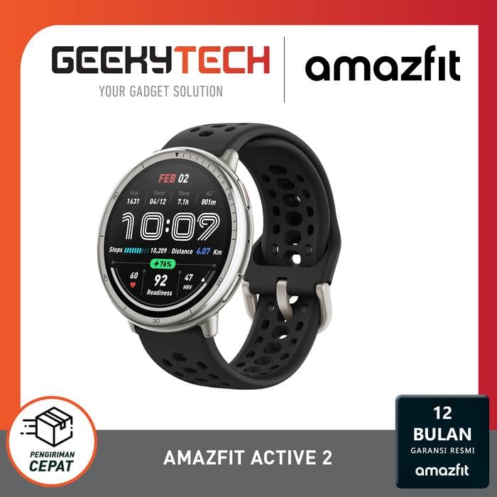 Amazfit Active 2 Smart Watch 44mm Amoled Display GPS - Garansi RESMI 1 Tahun