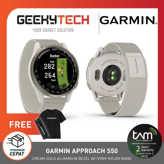 Garmin Approach S50 Golf Smartwatch - Garansi Resmi TAM